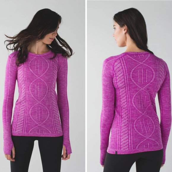 Lululemon Rest Less Women's Pullover Top in Heathered Ultra Violet Size 4 - Picture 1 of 10